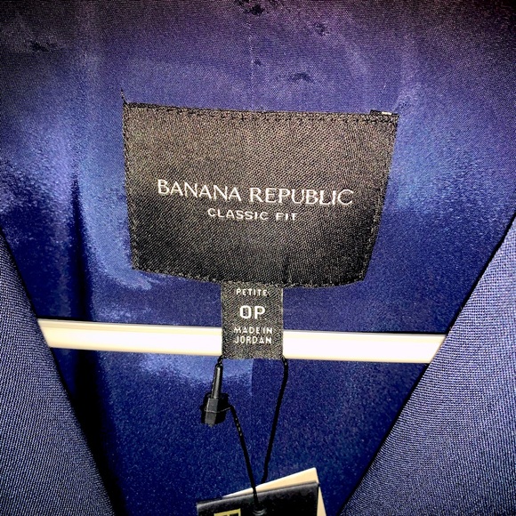 NWT! Banana Republic Washable Italian Wool Blazer - Picture 4 of 6